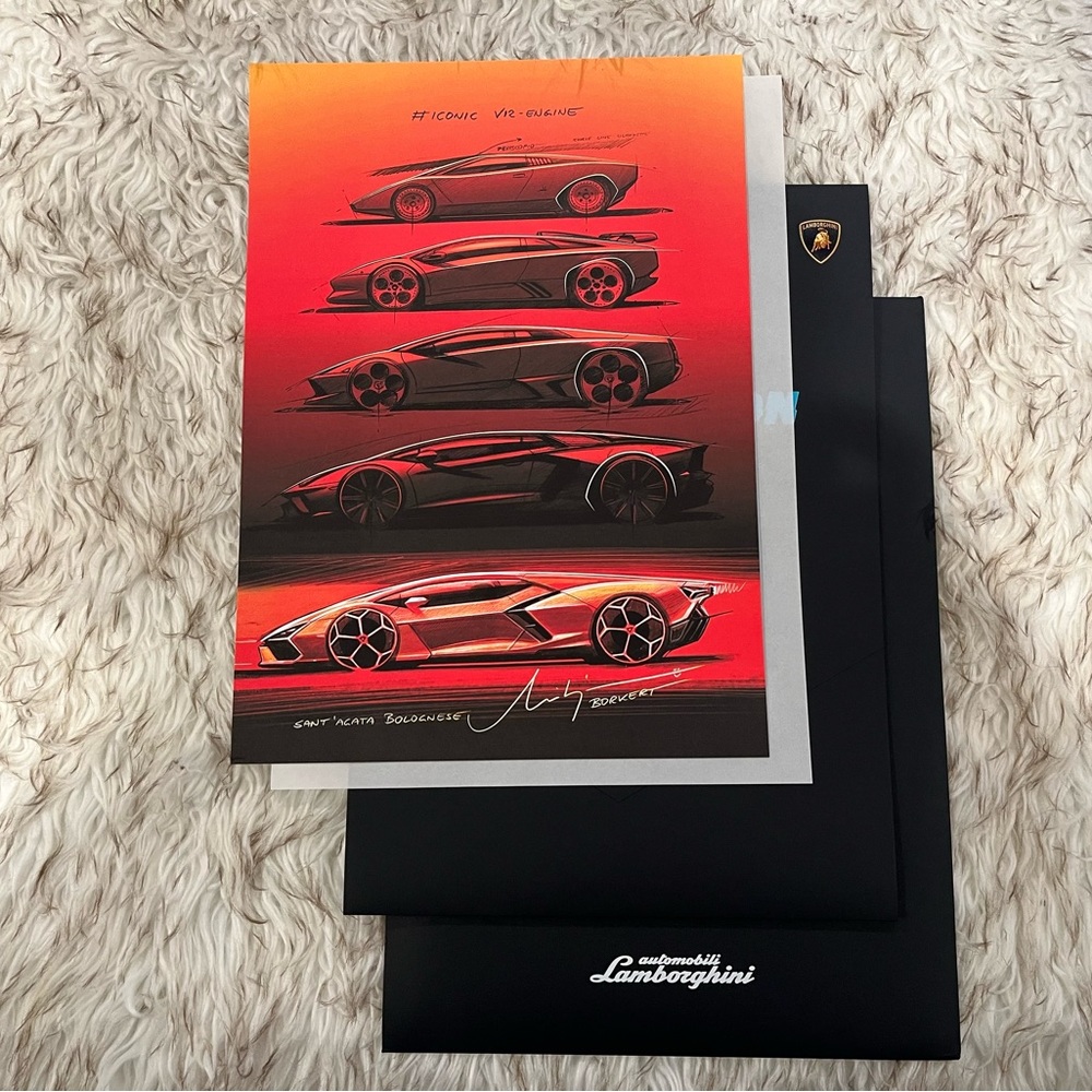 Lamborghini Mitja Borkert Lithograph / Print